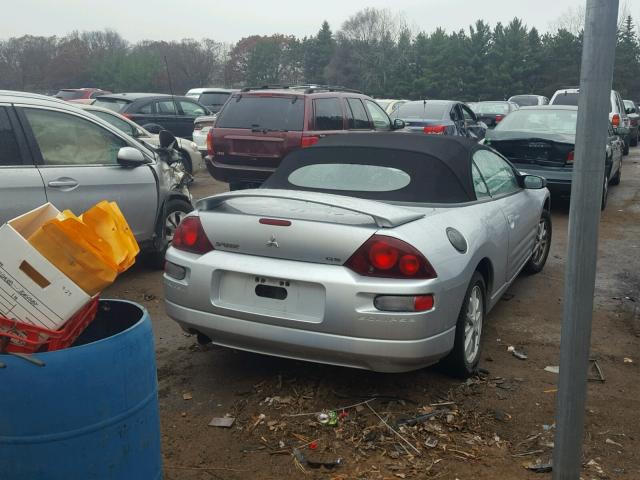 4A3AE45G32E023813 - 2002 MITSUBISHI ECLIPSE SP SILVER photo 4