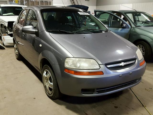 KL1TD56636B531546 - 2006 CHEVROLET AVEO BASE GRAY photo 1