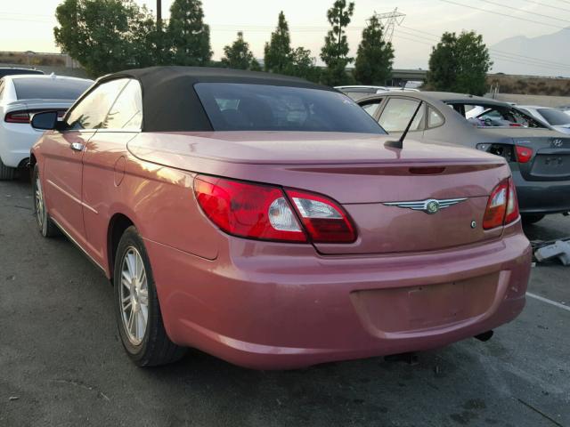 1C3LC55R78N295268 - 2008 CHRYSLER SEBRING TO PINK photo 3