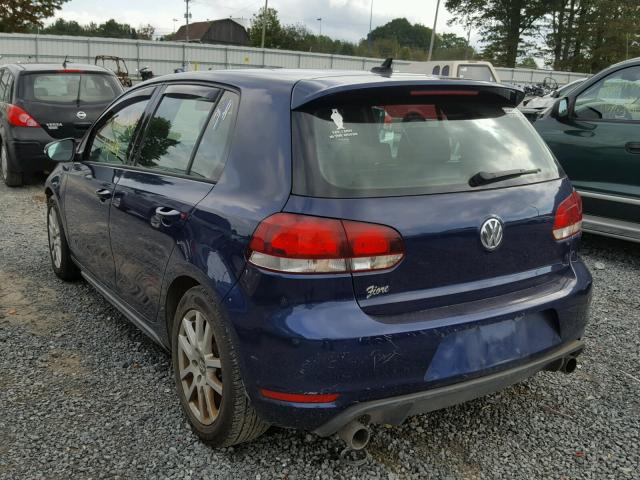 WVWHD7AJ5CW250908 - 2012 VOLKSWAGEN GTI BLUE photo 3