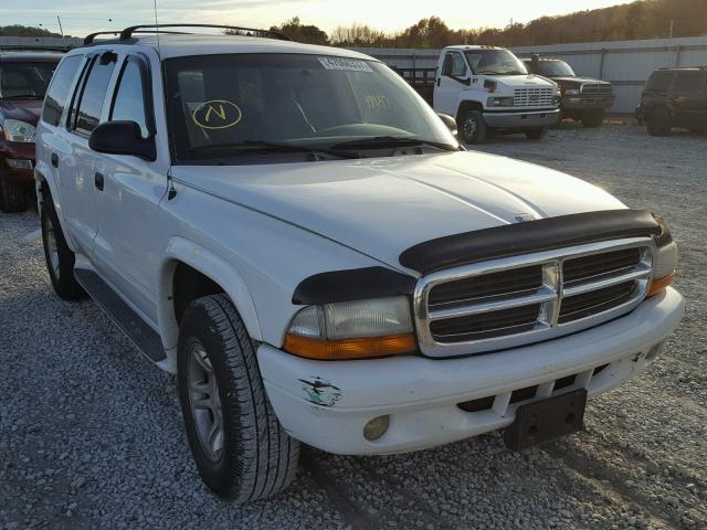 1D4HS58N23F588675 - 2003 DODGE DURANGO SL WHITE photo 1