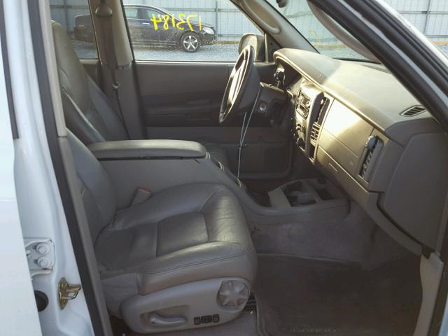 1D4HS58N23F588675 - 2003 DODGE DURANGO SL WHITE photo 5