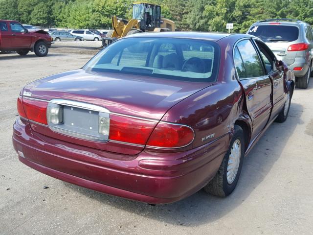 1G4HP54K024140189 - 2002 BUICK LESABRE CU MAROON photo 4