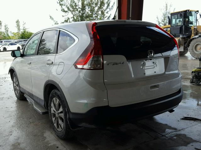 5J6RM3H59EL012760 - 2014 HONDA CR-V EX WHITE photo 3