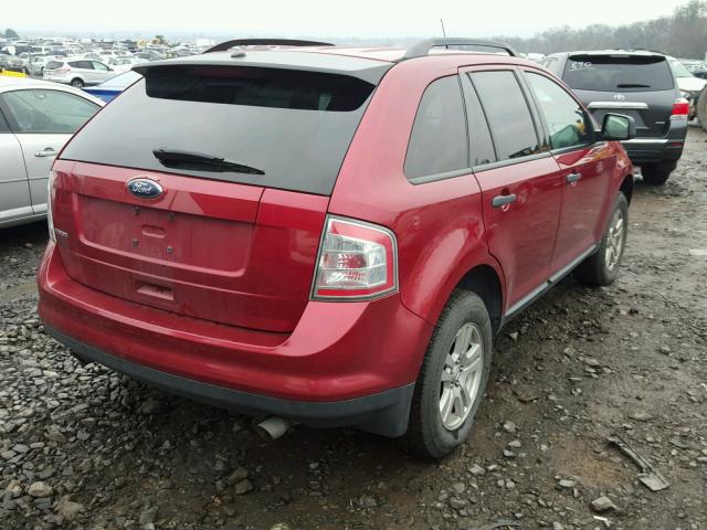 2FMDK36C48BB16922 - 2008 FORD EDGE SE RED photo 4