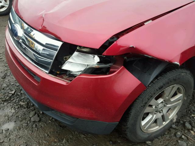 2FMDK36C48BB16922 - 2008 FORD EDGE SE RED photo 9