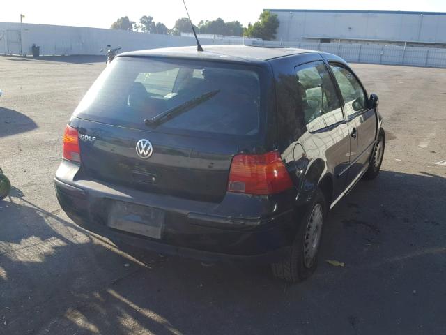 9BWBK61J724049243 - 2002 VOLKSWAGEN GOLF GL BLACK photo 4