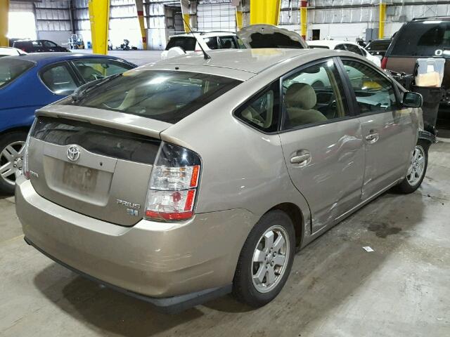 JTDKB20U853122158 - 2005 TOYOTA PRIUS TAN photo 4