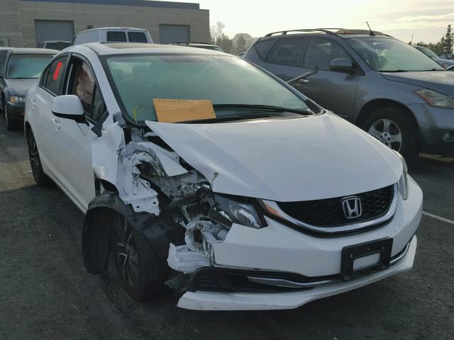 19XFB2F86DE253348 - 2013 HONDA CIVIC EX WHITE photo 1