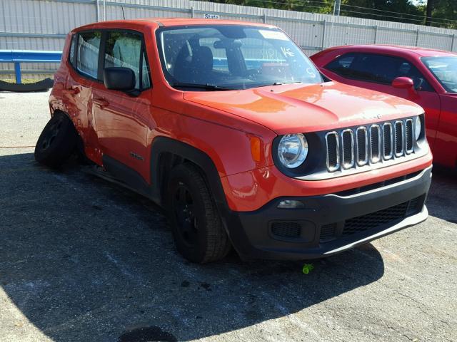 ZACCJAAT0GPD43825 - 2016 JEEP RENEGADE S 橙色 照片 1