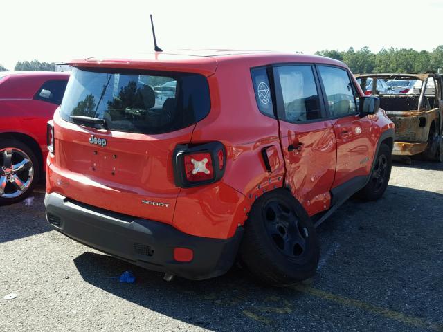 ZACCJAAT0GPD43825 - 2016 JEEP RENEGADE S 橙色 照片 4