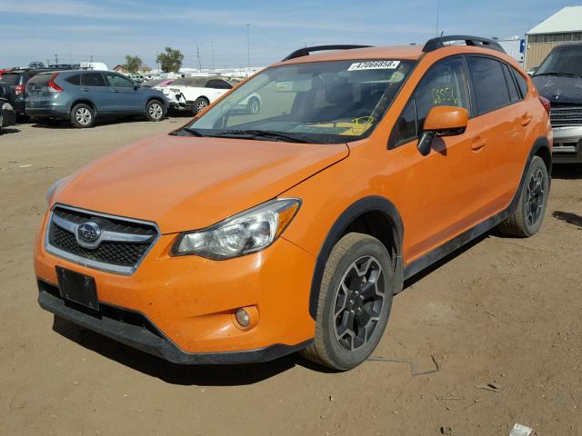 JF2GPACCXD2891920 - 2013 SUBARU XV CROSSTR ORANGE photo 2