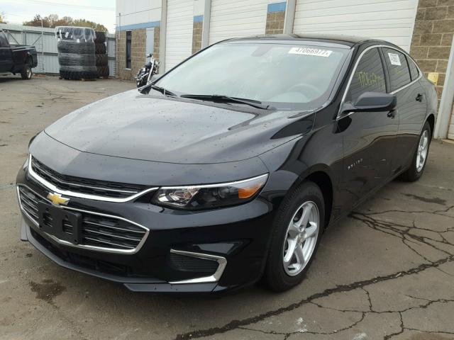 1G1ZB5ST0HF187327 - 2017 CHEVROLET MALIBU LS BLACK photo 2
