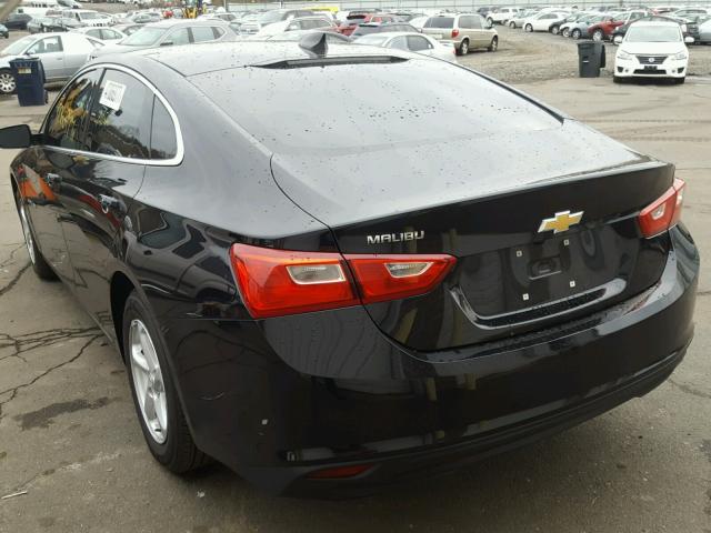 1G1ZB5ST0HF187327 - 2017 CHEVROLET MALIBU LS BLACK photo 3