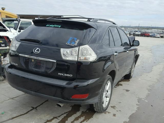 2T2GK31U98C035483 - 2008 LEXUS RX 350 BLACK photo 4