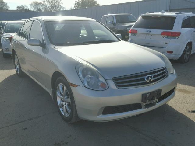 JNKCV51FX6M609126 - 2006 INFINITI G35 SILVER photo 1