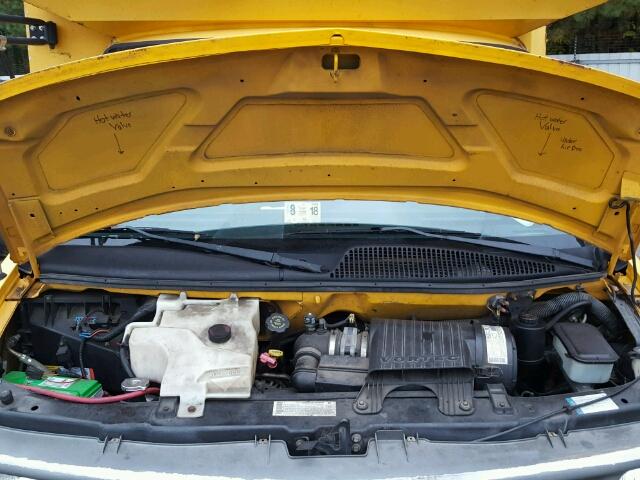 1GBJG31R521140870 - 2002 CHEVROLET EXPRESS G3 YELLOW photo 7