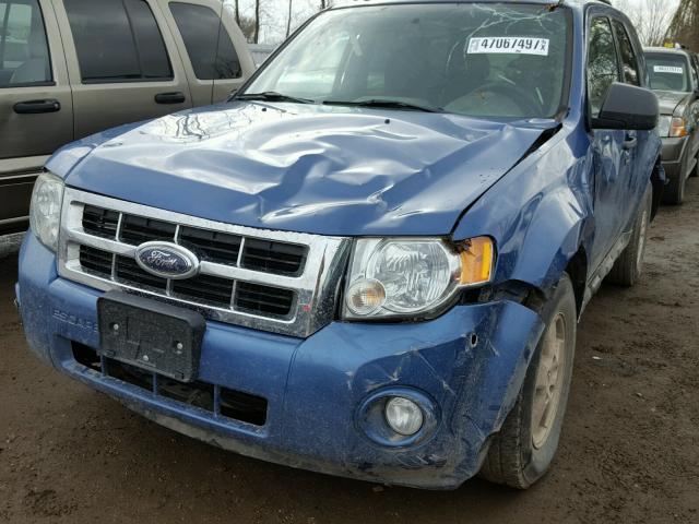 1FMCU03GX9KC19622 - 2009 FORD ESCAPE XLT BLUE photo 2