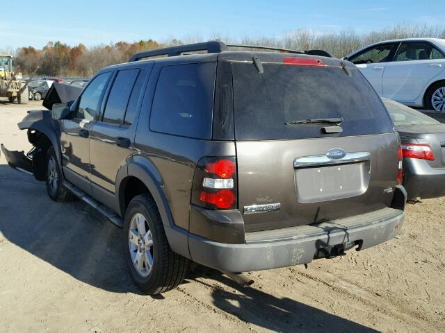 1FMEU63E66UA66165 - 2006 FORD EXPLORER X BLACK photo 3