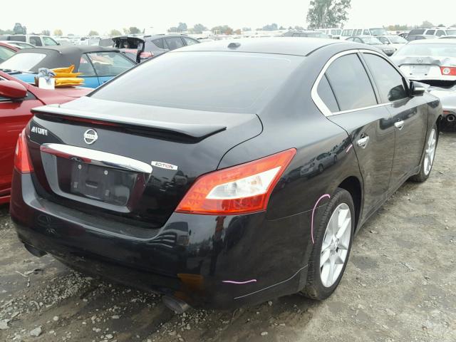 1N4AA51EX9C830639 - 2009 NISSAN MAXIMA S BLACK photo 4