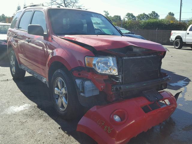 1FMCU03G89KA08533 - 2009 FORD ESCAPE XLT RED photo 1