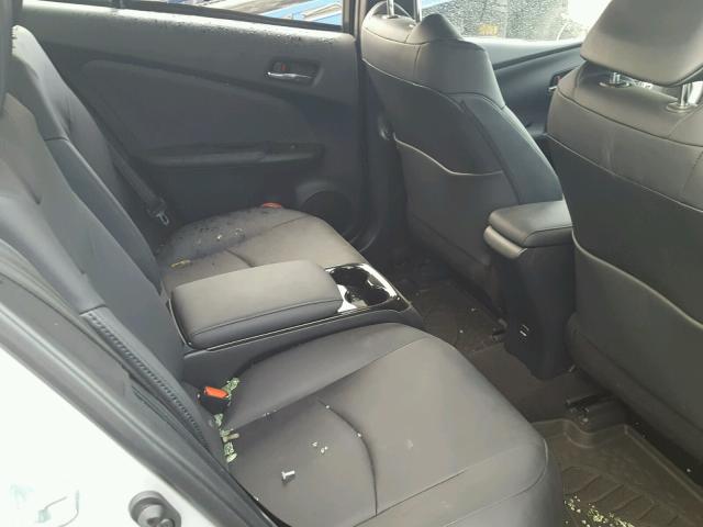 JTDKARFP4H3029980 - 2017 TOYOTA PRIUS PRIM ვერცხლისფერი ფოტო 6