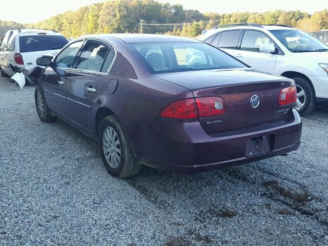 1G4HP57276U166001 - 2006 BUICK LUCERNE CX MAROON photo 3