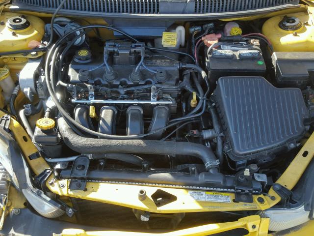 1B3ES56C62D642167 - 2002 DODGE NEON ES YELLOW photo 7