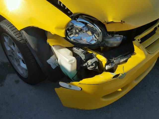 1B3ES56C62D642167 - 2002 DODGE NEON ES YELLOW photo 9