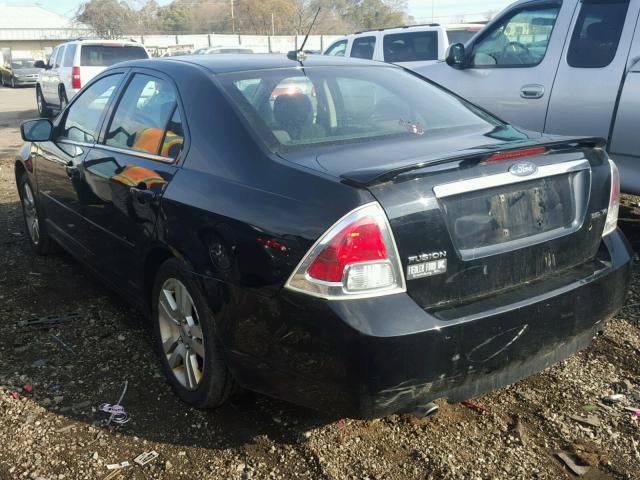 3FAHP08107R210397 - 2007 FORD FUSION SEL BLACK photo 3