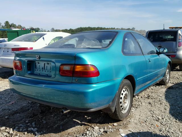 1HGEJ1225RL037694 - 1994 HONDA CIVIC EX 青色 照片 4