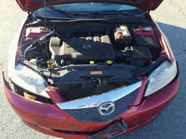 1YVFP80C455M28656 - 2005 MAZDA 6 I RED photo 7