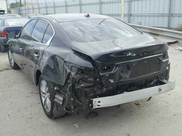 JN1BV7AR4FM424074 - 2015 INFINITI Q50 BASE Чорний фото 3