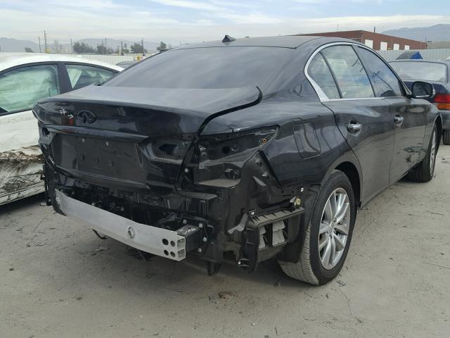 JN1BV7AR4FM424074 - 2015 INFINITI Q50 BASE Чорний фото 4