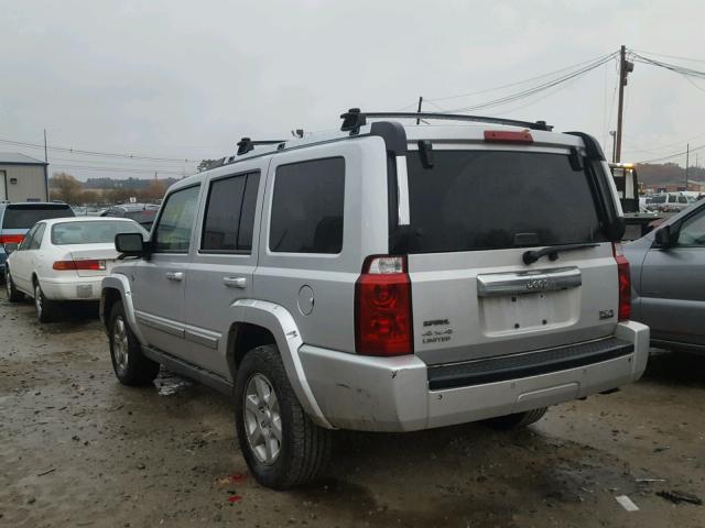 1J8HG58266C105739 - 2006 JEEP COMMANDER SILVER photo 3