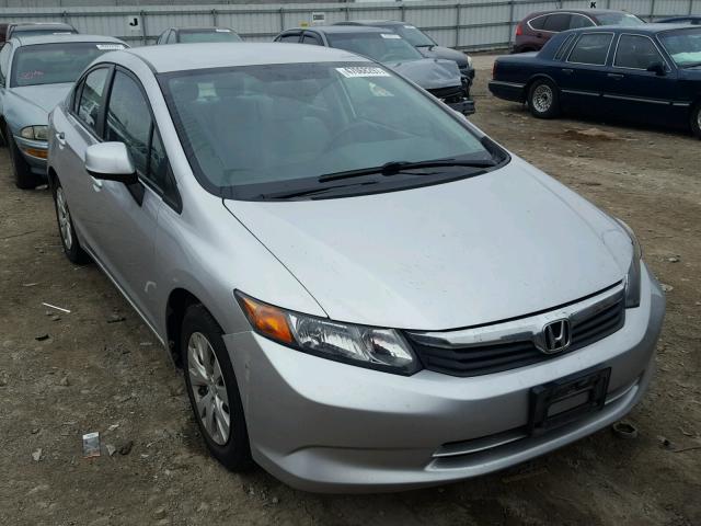 19XFB2F58CE066276 - 2012 HONDA CIVIC LX SILVER photo 1