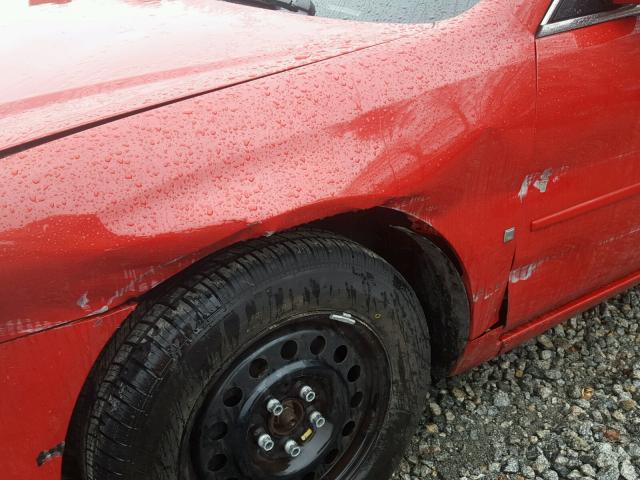 2G1WB58N879173078 - 2007 CHEVROLET IMPALA LS RED photo 9