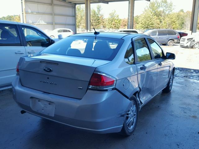 1FAHP35N19W217190 - 2009 FORD FOCUS SE SILVER photo 4