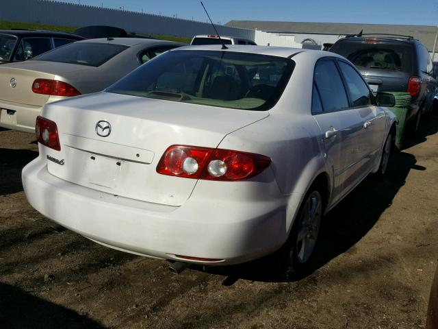 1YVHP80C755M67878 - 2005 MAZDA 6 WHITE photo 4