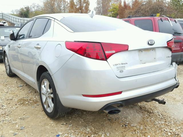 5XXGN4A70DG146759 - 2013 KIA OPTIMA EX SILVER photo 3