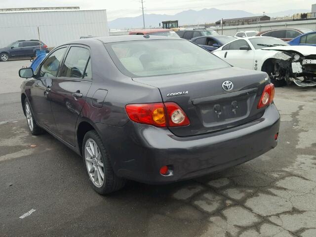 JTDBL40E99J034285 - 2009 TOYOTA COROLLA BA GRAY photo 3