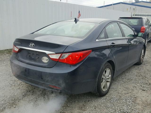 5NPEB4AC6BH050374 - 2011 HYUNDAI SONATA GLS BLUE photo 4