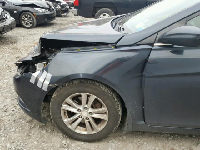 5NPEB4AC6BH050374 - 2011 HYUNDAI SONATA GLS BLUE photo 9