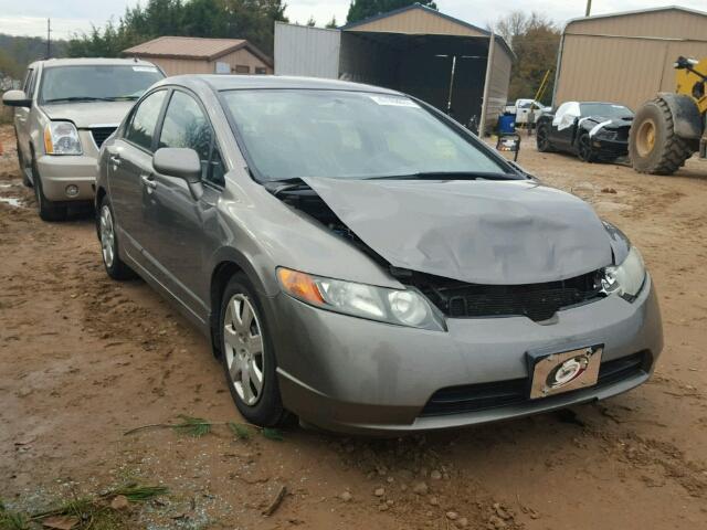 1HGFA15587L009668 - 2007 HONDA CIVIC LX GRAY photo 1