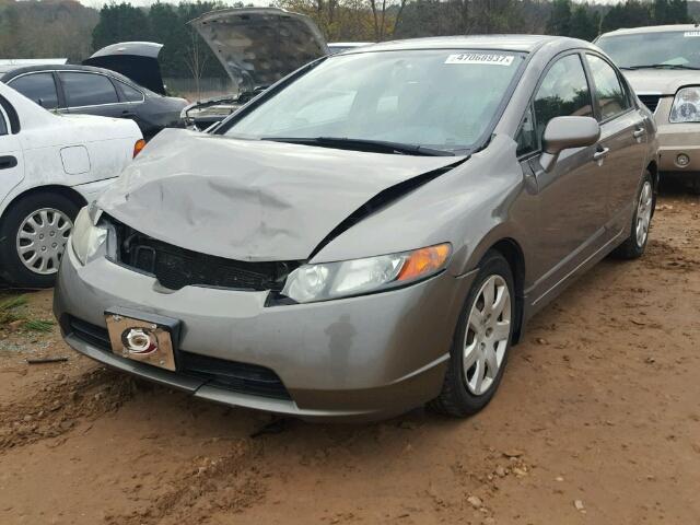 1HGFA15587L009668 - 2007 HONDA CIVIC LX GRAY photo 2