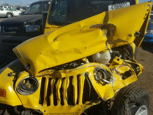 1J4FA64S76P748017 - 2006 JEEP WRANGLER / YELLOW photo 7