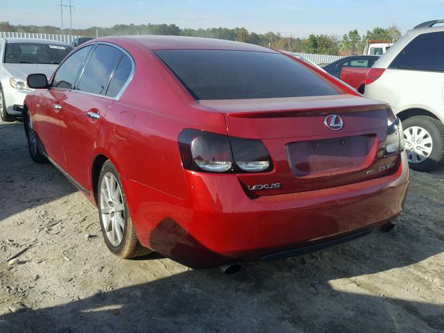 JTHCH96S260020583 - 2006 LEXUS GS GENERAT RED photo 3