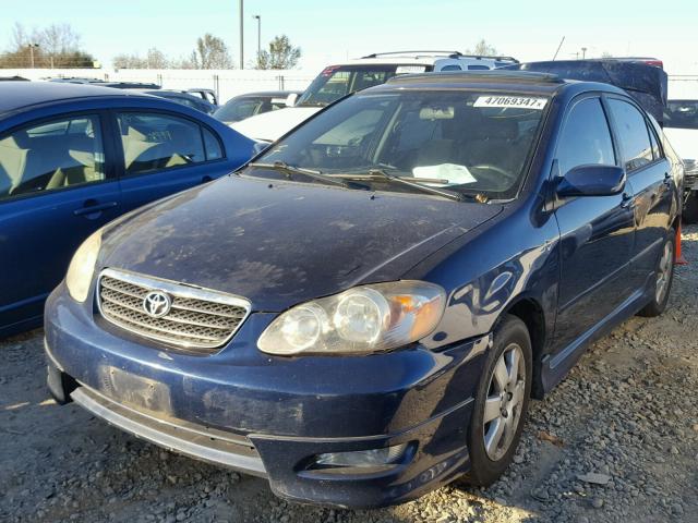 2T1BR32E37C725228 - 2007 TOYOTA COROLLA CE BLUE photo 2