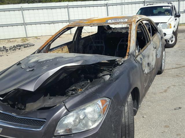 1G1ZA5E10BF345539 - 2011 CHEVROLET MALIBU LS ნაცრისფერი ფოტო 10