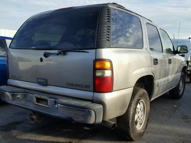 1GNEK13T3YJ211380 - 2000 CHEVROLET TAHOE K150 BEIGE photo 4